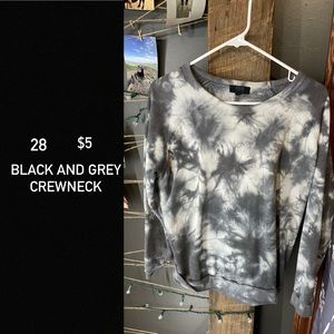 Black and Grey Crewneck